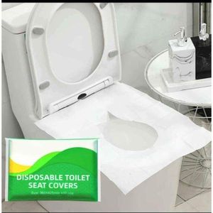 Disposable toilet seat covers.Set of 10 pcs Can be used when traveling.Easy to paste and remove without harming the surface of the toilet or the wall, the covers are disposal and ideal for travelling.