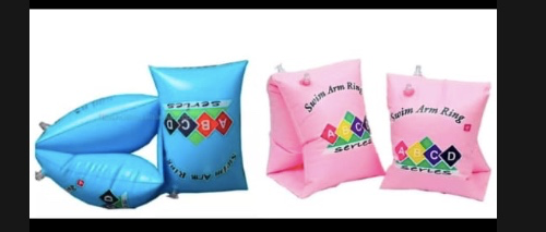 Pair Arm Float Rings Inflatable Sleeves, PVC Arm Floaties Inflatable Swim Floater Sleeves for Kids Adults