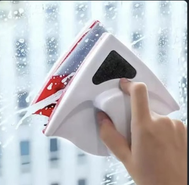 Double Layer Hollow Strong Magnetic Window Glass Cleaner for Easy and Safe Housekeeping Cleaning, Adjustable Strength, Scratch-Free Streak-Free Design for Single and Double Glazed Windows