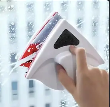 Double Layer Hollow Strong Magnetic Window Glass Cleaner for Easy and Safe Housekeeping Cleaning, Adjustable Strength, Scratch-Free Streak-Free Design for Single and Double Glazed Windows