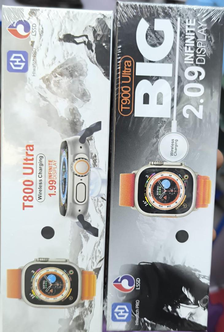 T800 Ultra 2 Smart Watch with 2 straps 2.3'' Full Touch Screen Women Smart Watch Game Bluetooth Call Waterproof Fitness Sports Smart Watch For Men Kids Smart Watch For Woman couple watch Unisex Watch