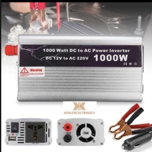 Car Power Inverter DC 12V to AC 220V Car Power Inverter 4 USB 4.1A Charging Ports 4 AC Outlets 1 Cigarette Lighter Socket - Durable and Powerful