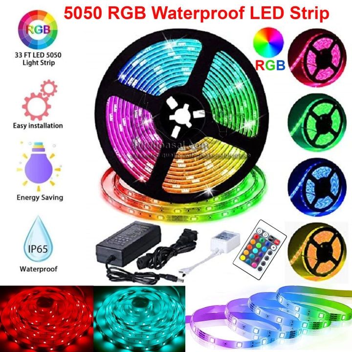 5m RGB LED Strip Waterproof Snake Light – Color Changing Strip with Remote, Flexible & Cuttable, Ideal for Décor, Events, TV, Outdoor Use