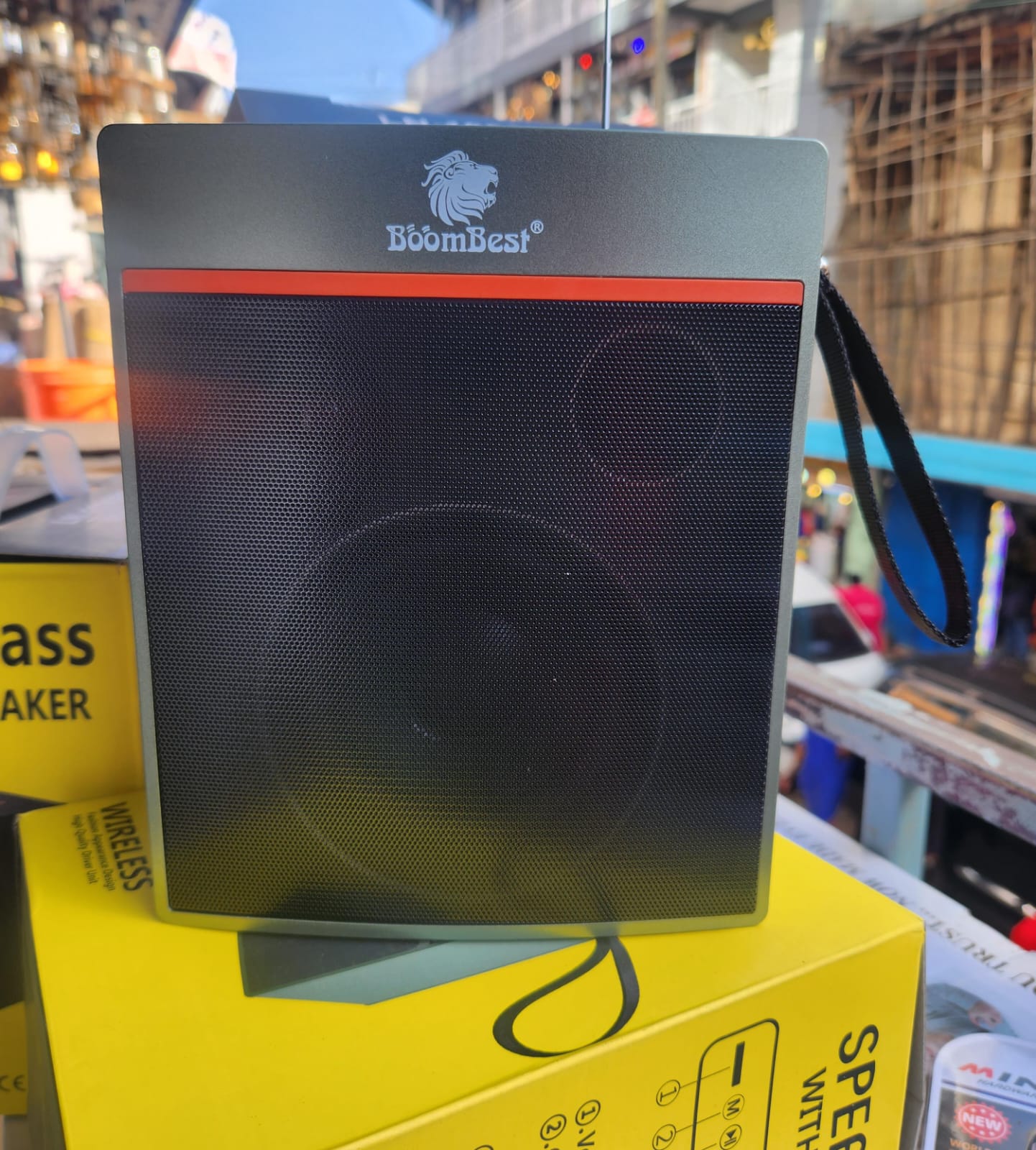 BoomBest LN-1036 Wireless Bluetooth Speaker & FM Radio – Portable, Strong Bass Soundbox, Powerful Audio, Travel-Friendly, Long Battery Life, Multi-Device Compatible, Indoor & Outdoor, USB & TF Card S