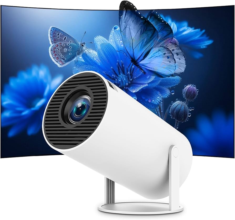 Mini ultra-high-definition portable screen mirroring projector, wireless projection, HDMI connection, USB flash drive support, 720P resolution,1HDMI line as gift