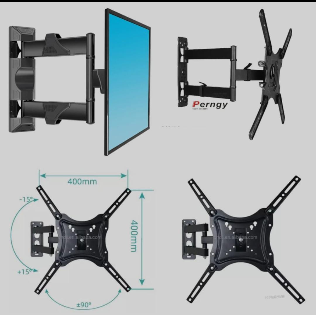 ✨️EASY POWERFUL ✨️Home Design TV HOLDER FOR 14-55INCH TV // ROTATING 14"-55" TILT ROTATING WALL MOUNT BRACKET.Perfectly works well with 14-55" Televisions (Strongly advisable) Color: Black Material: