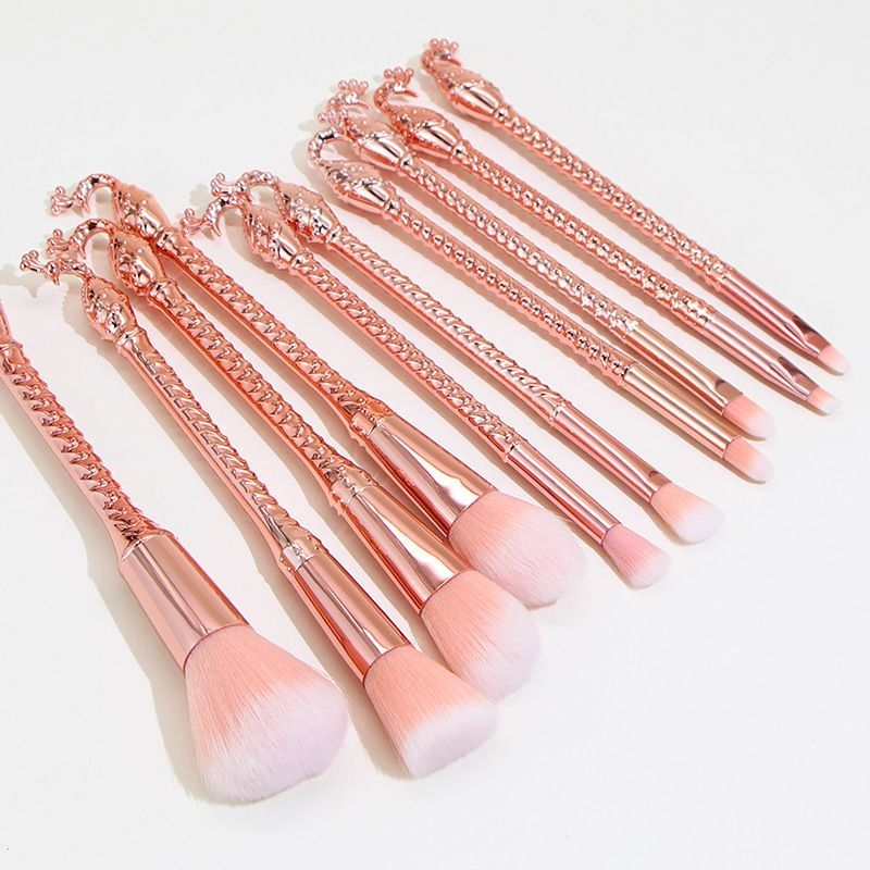Makeup brush set   New Peacock Spiral Makeup Brush Set Beginner Full Set Eyeshadow Foundation Brush Makeup Soft Bristle Beauty Tool