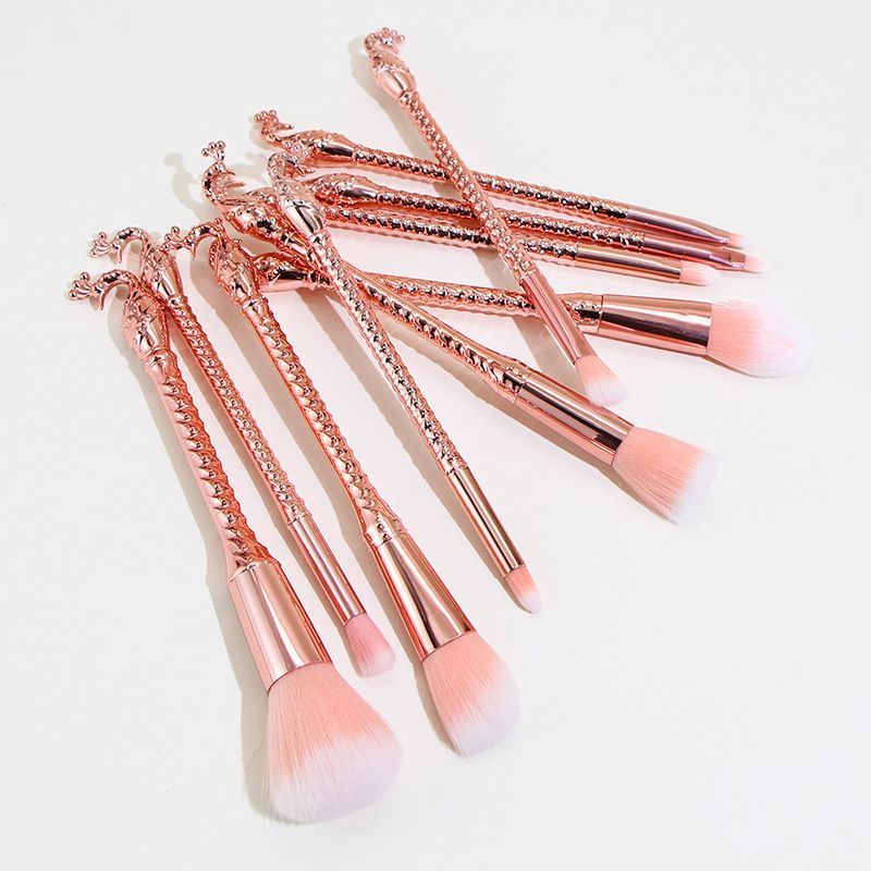 Makeup brush set   New Peacock Spiral Makeup Brush Set Beginner Full Set Eyeshadow Foundation Brush Makeup Soft Bristle Beauty Tool