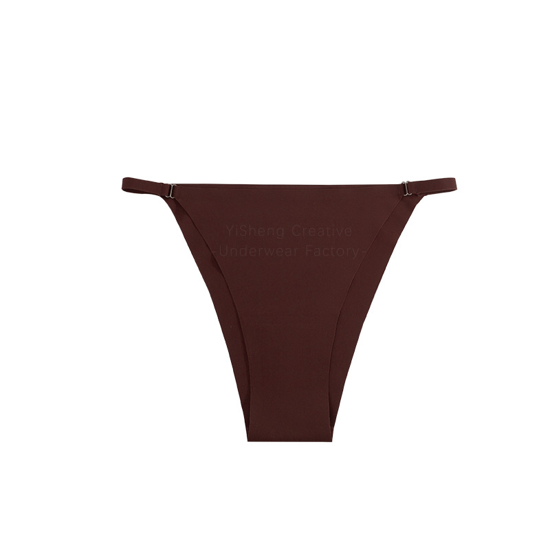 Eight pairs of women's panties  Sexy panties with thin straps   Summer thin  Women's plus size seamless ice silk  Sports and fitness do not clamp the buttocks briefs women