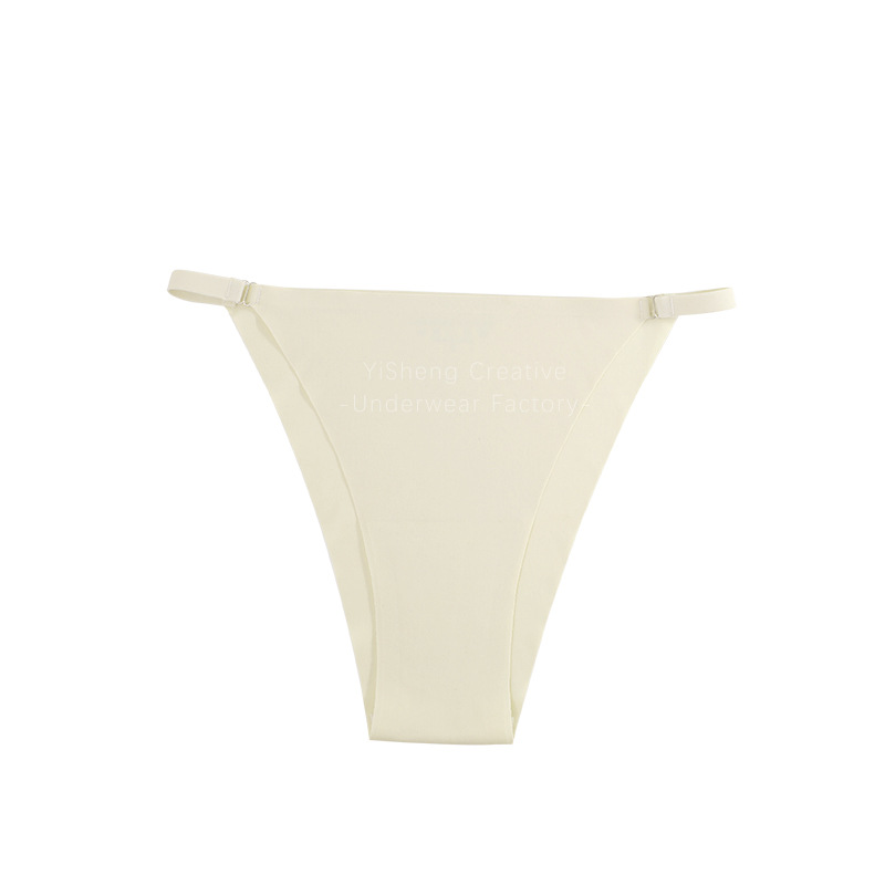 Eight pairs of women's panties  Sexy panties with thin straps   Summer thin  Women's plus size seamless ice silk  Sports and fitness do not clamp the buttocks briefs women