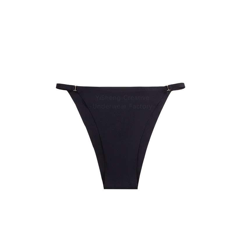 Eight pairs of women's panties  Sexy panties with thin straps   Summer thin  Women's plus size seamless ice silk  Sports and fitness do not clamp the buttocks briefs women