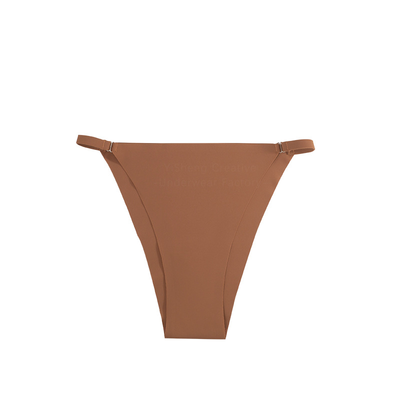 Eight pairs of women's panties  Sexy panties with thin straps   Summer thin  Women's plus size seamless ice silk  Sports and fitness do not clamp the buttocks briefs women