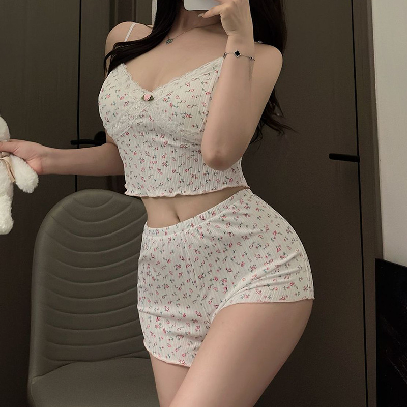 Women's suspender pajamas  Women's nightdresses  Summer slim skirts  Lace nightdress  Comfortable loungewear