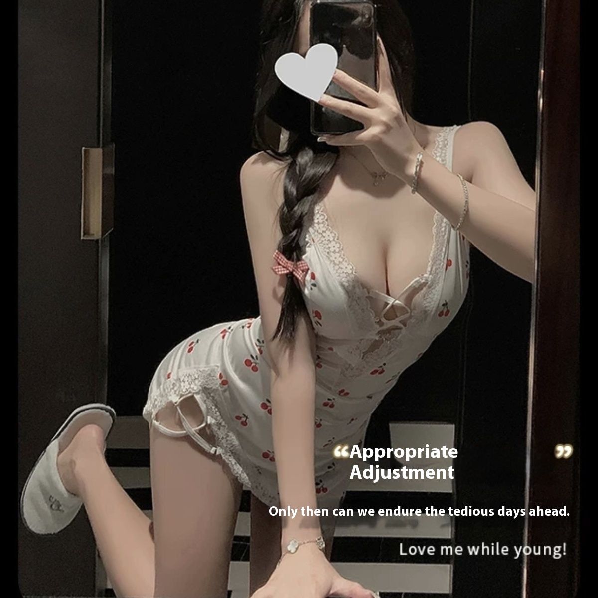 Women's suspender pajamas  Women's nightdresses  Summer slim skirts  Lace nightdress  Comfortable loungewear