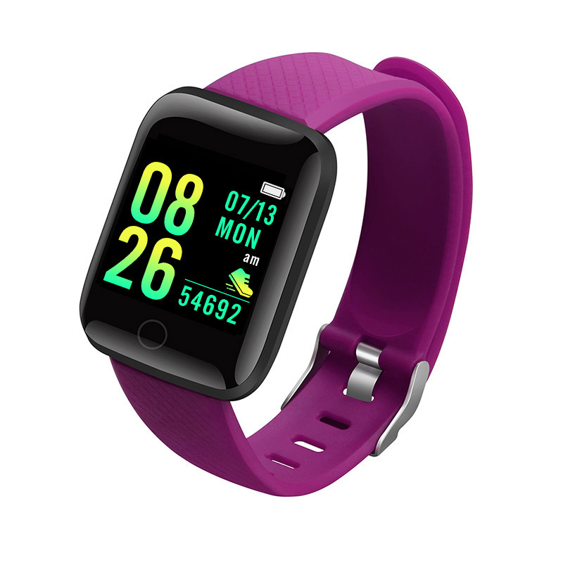 116plus smart sports bracelet D13 color screen bracelet sports step counter Bluetooth reminder heart rate blood pressure watch
