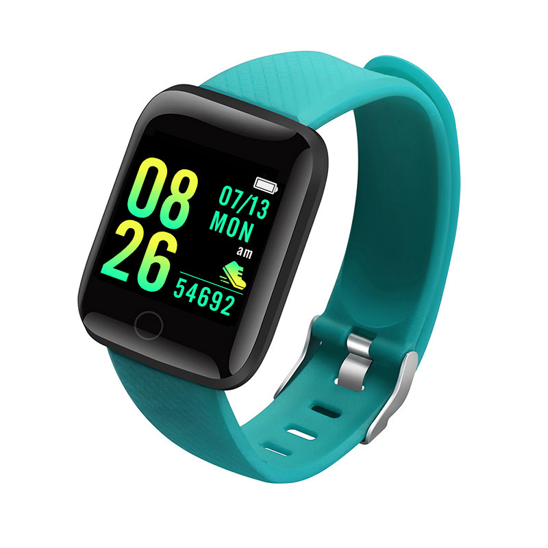 116plus smart sports bracelet D13 color screen bracelet sports step counter Bluetooth reminder heart rate blood pressure watch