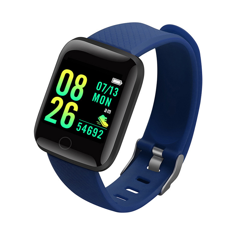 116plus smart sports bracelet D13 color screen bracelet sports step counter Bluetooth reminder heart rate blood pressure watch