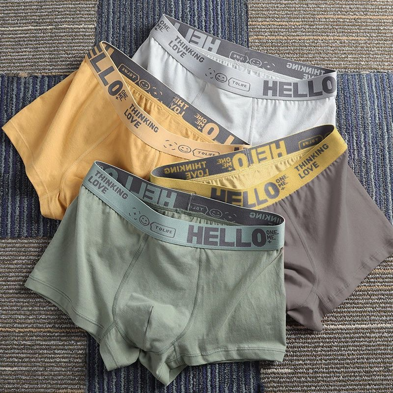 Men's boxers*4men's   underwear boxers comfortable men's cotton briefs soft Calzoncillos breathable men's boxer shorts