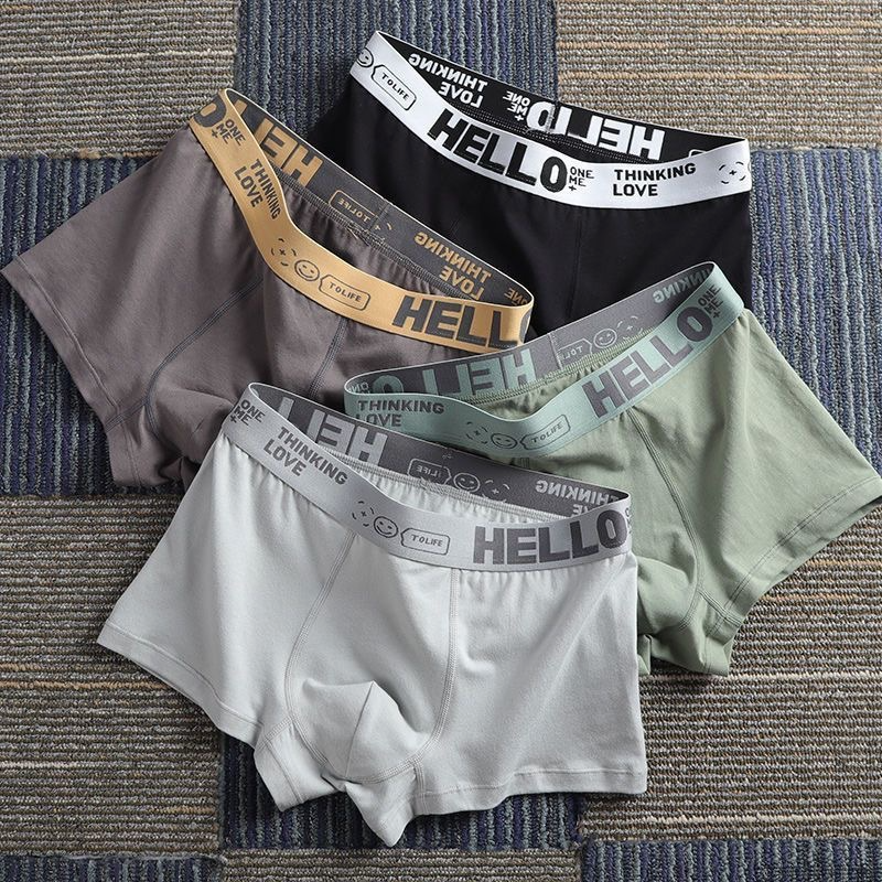Men's boxers*4men's   underwear boxers comfortable men's cotton briefs soft Calzoncillos breathable men's boxer shorts