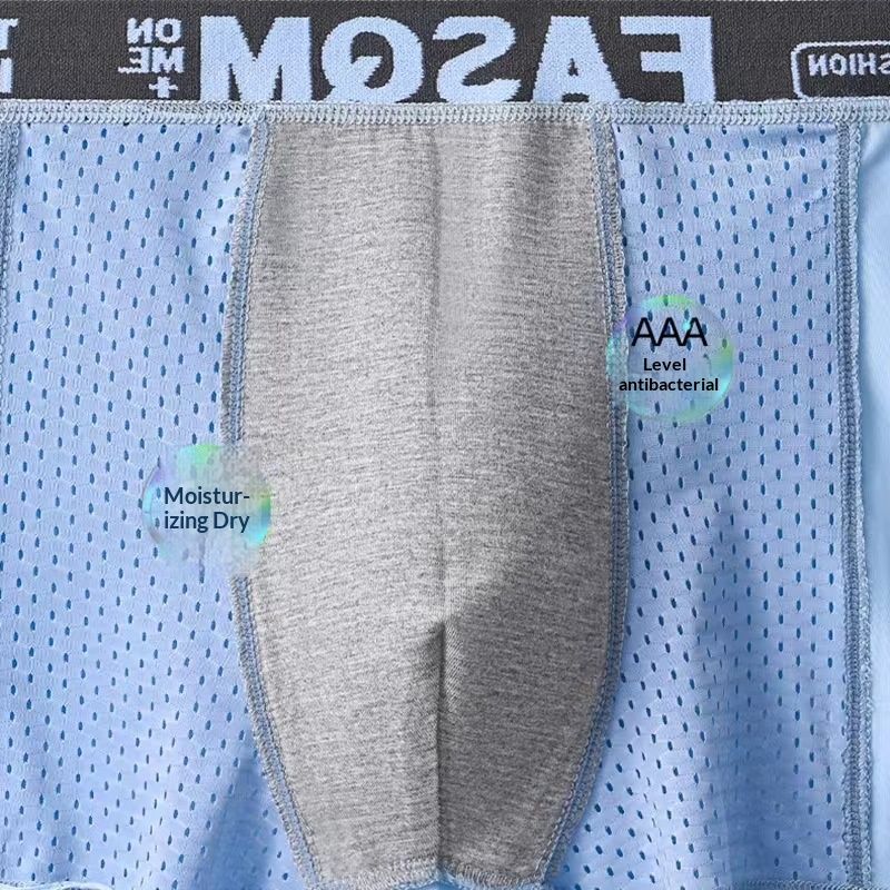 Set of 6 Mesh Ice Silk Boxer Shorts   Men's underwear    FASQM underwear  Breathable  Slim panties  Premium underwear plus size L-4XL