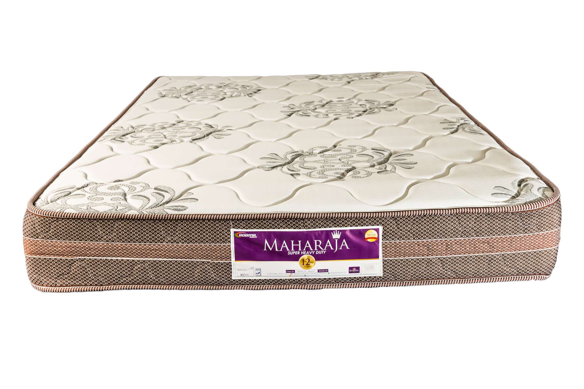Maharaja 12 Years Guaranteed Bobmil Foam Mattress.Home Living Bedroom Elagancy Fabric And Long-lasting Mattress Comfy, Elegant Kitchen, Bedroom furniture mattresses box springs Plus 12 years Warranty.