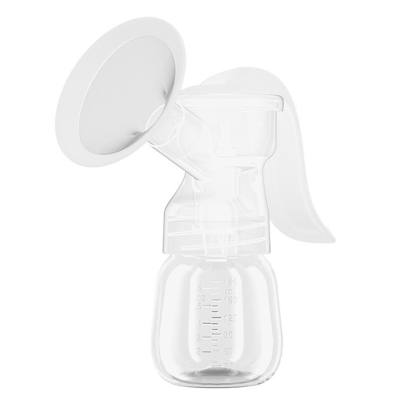 Lightweight, Portable & Integrated Manual Breast Pump – High Suction Postpartum Breast Extractor, Single-Sided Lactation Aid