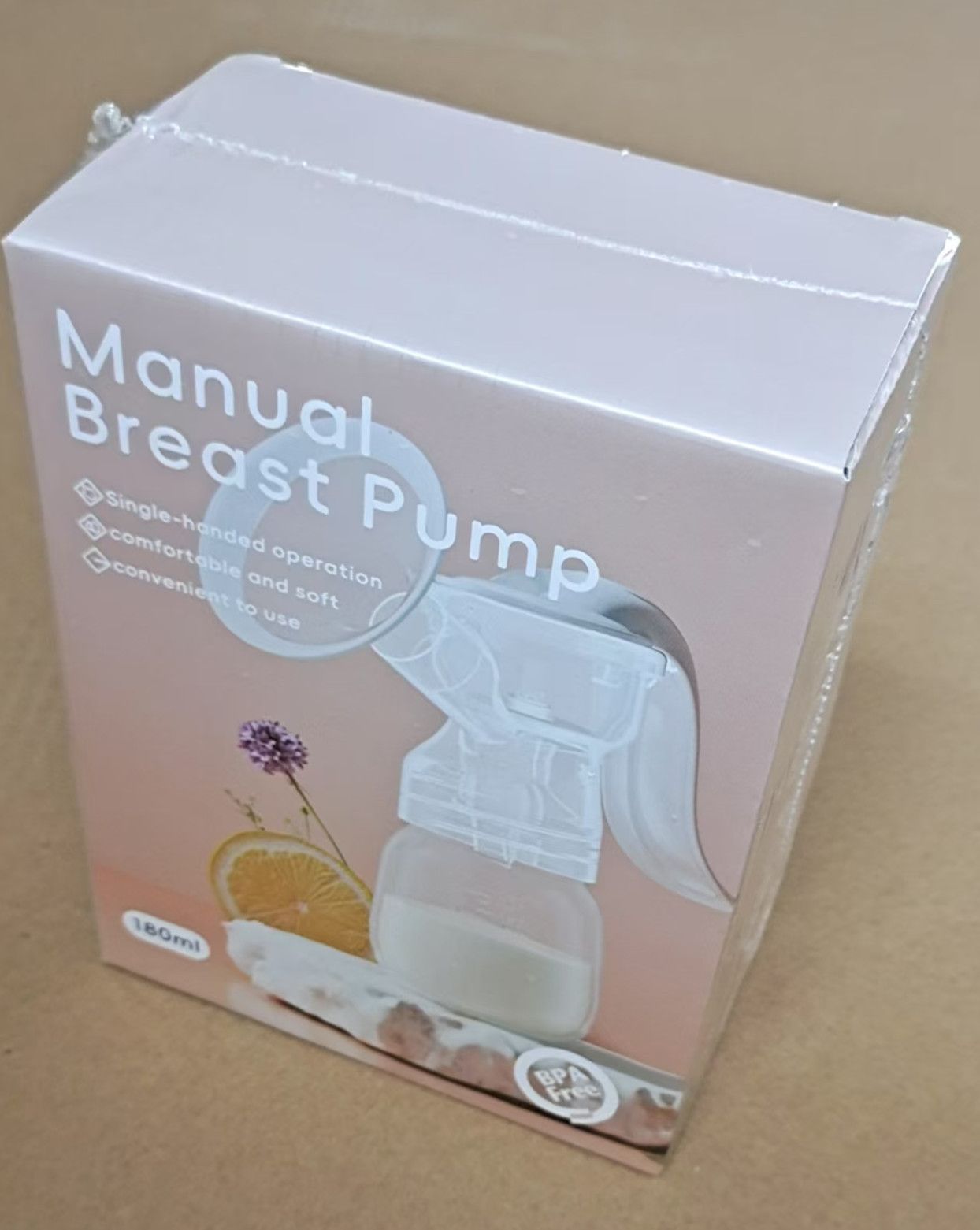 Lightweight, Portable & Integrated Manual Breast Pump – High Suction Postpartum Breast Extractor, Single-Sided Lactation Aid