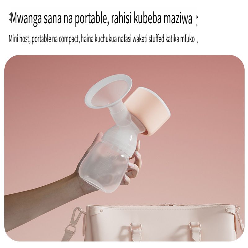 Automatic electric breast pump, all - in - one & portable. Big suction for milk expressing. With comfortable massage to help unclog milk ducts. Makes tired moms feel more at ease