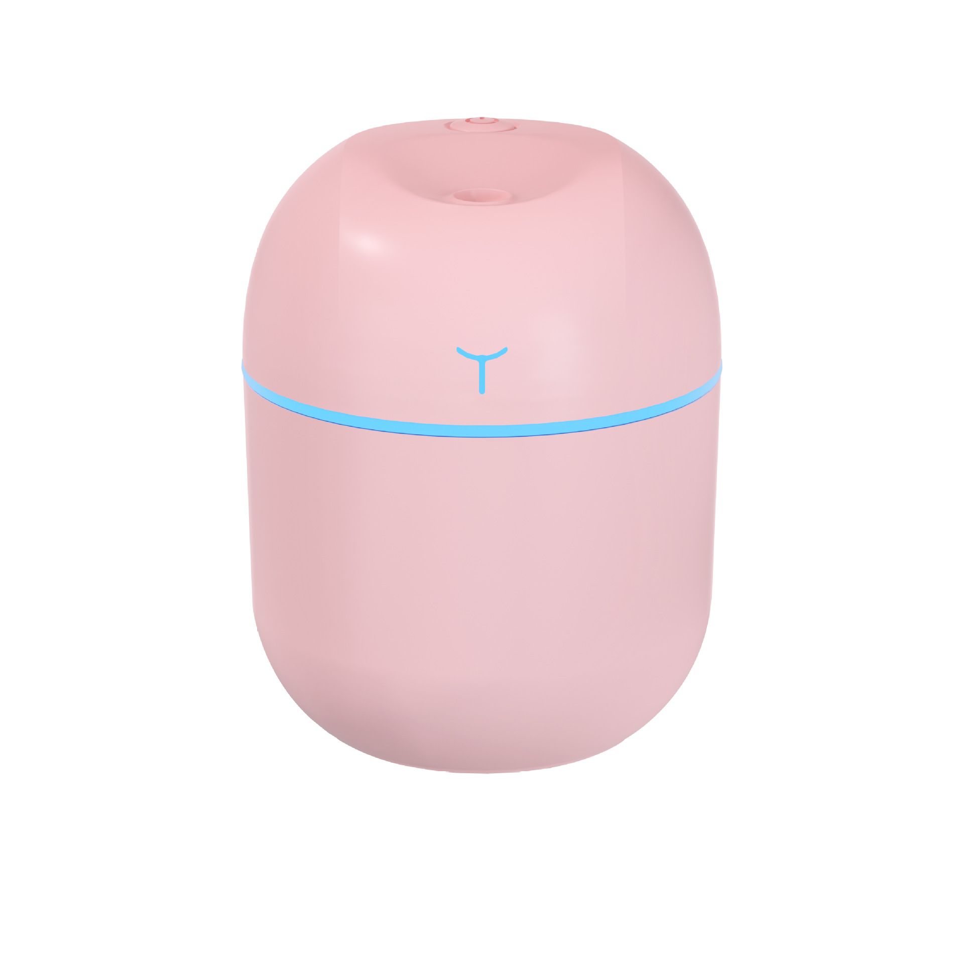 USB Mini Humidifier with Colorful Lights, Dual Spray Nano Mist Diffuser, Large Fog Output, Portable Home & Gift for Kenya, Quiet Operation, Rechargeable Air Moisturizer