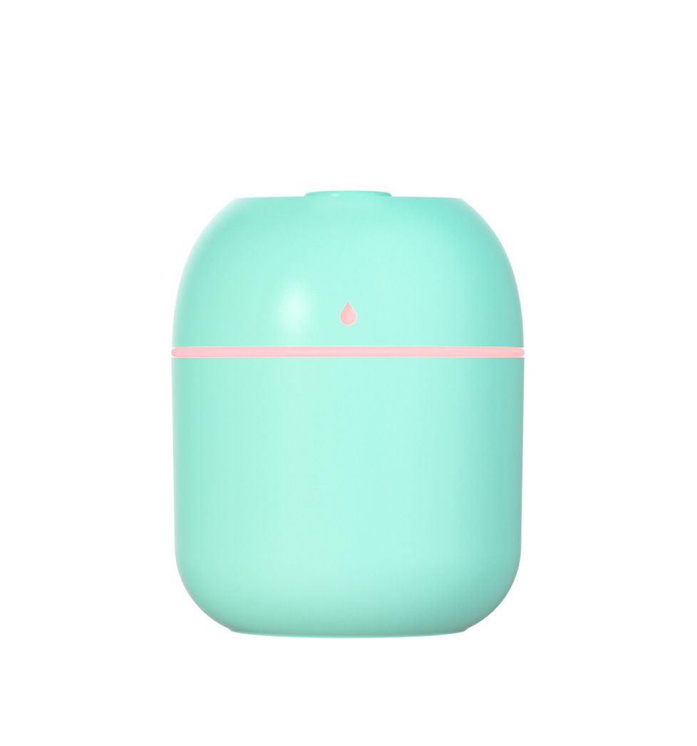 USB Mini Humidifier with Colorful Lights, Dual Spray Nano Mist Diffuser, Large Fog Output, Portable Home & Gift for Kenya, Quiet Operation, Rechargeable Air Moisturizer