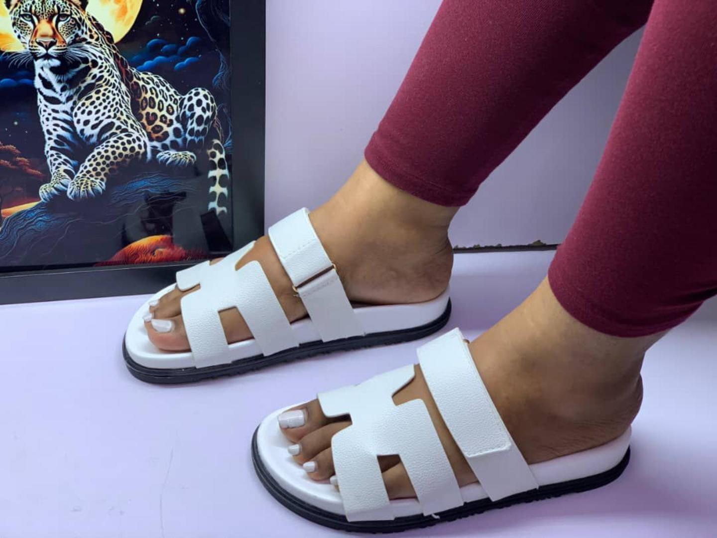Women’s Slip-On Sandals – Comfortable Fashion Flat Slippers, Soft Sole, Casual Open Toe Shoes