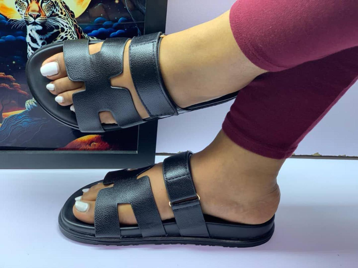 Women’s Slip-On Sandals – Comfortable Fashion Flat Slippers, Soft Sole, Casual Open Toe Shoes