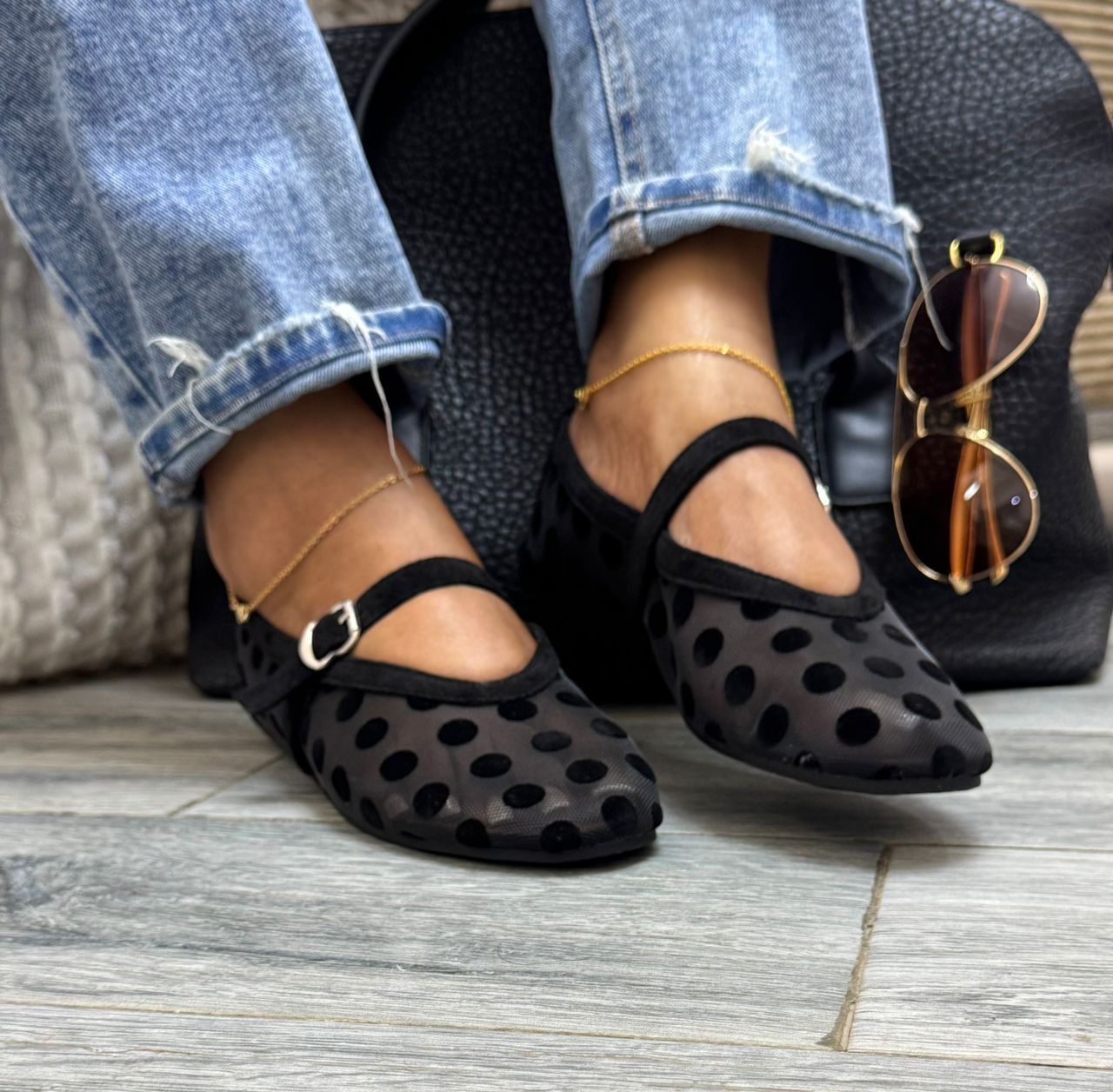 Fashion Women Mesh Ballet Flats – Breathable Lace Strap Comfortable Shoes
