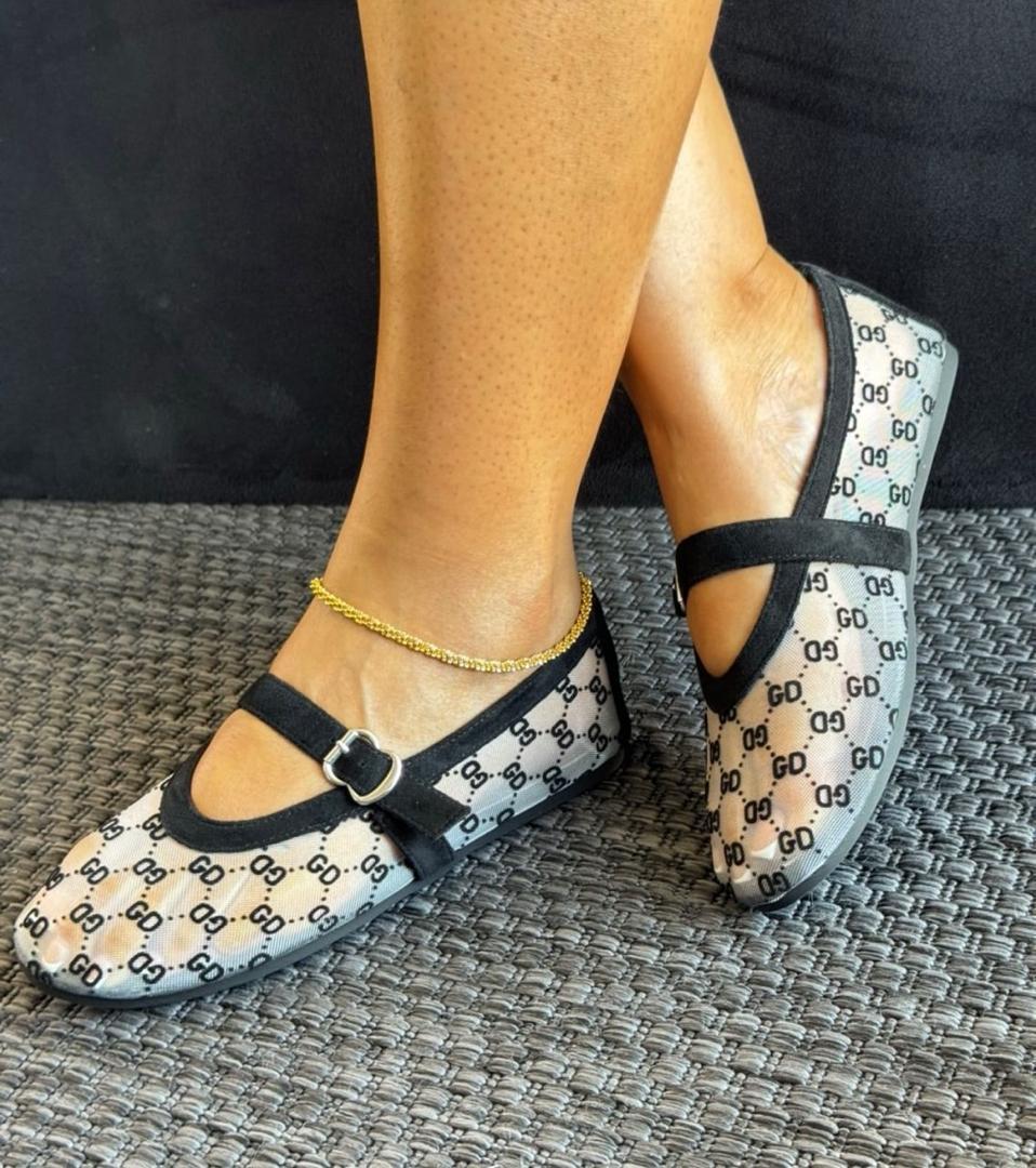 Fashion Women Mesh Ballet Flats – Breathable Lace Strap Comfortable Shoes