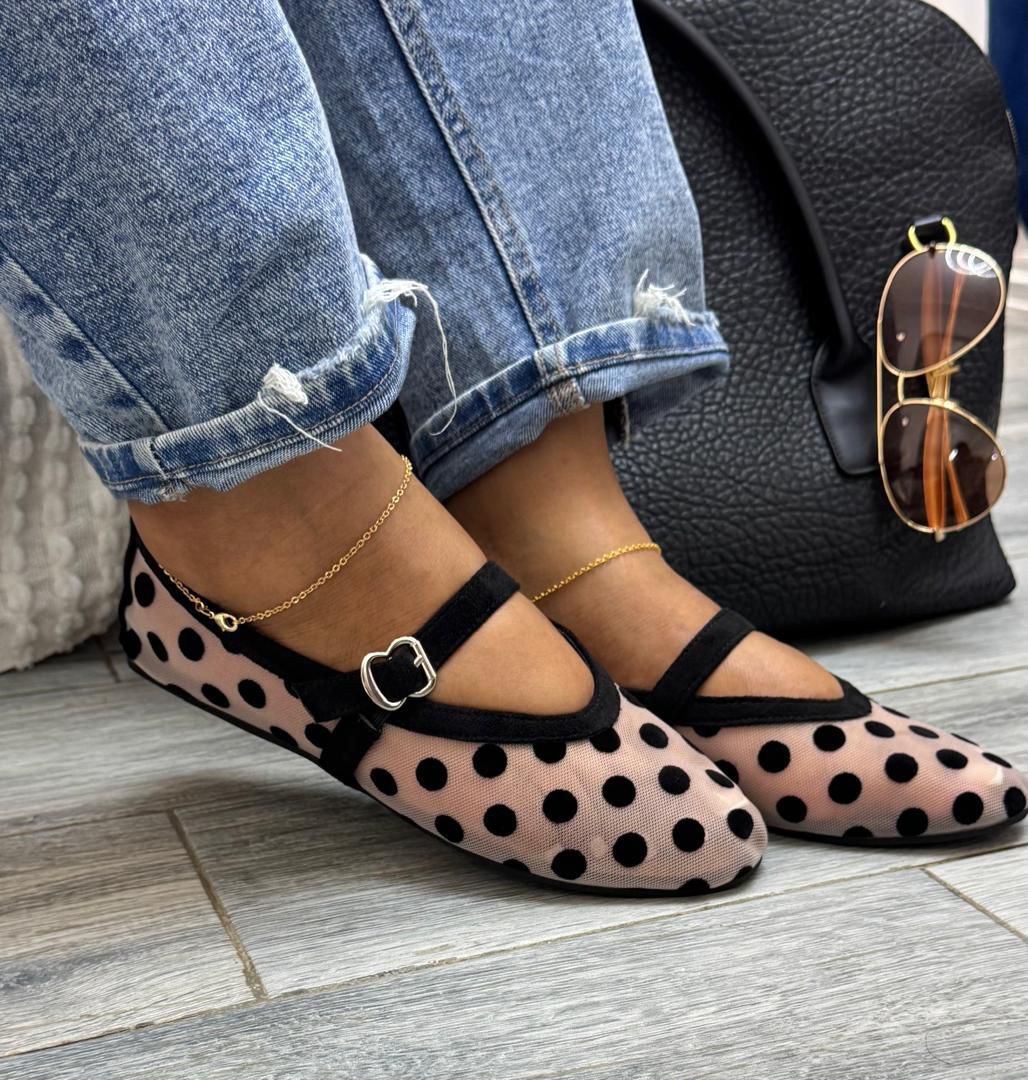 Fashion Women Mesh Ballet Flats – Breathable Lace Strap Comfortable Shoes