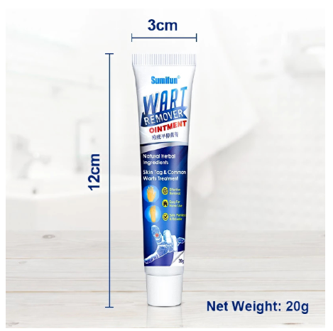 Sumifun Warts Remover Antibacterial Ointment Wart Treatment Cream Skin Tag Remover Herbal Extract Corn Plaster Warts Ointment