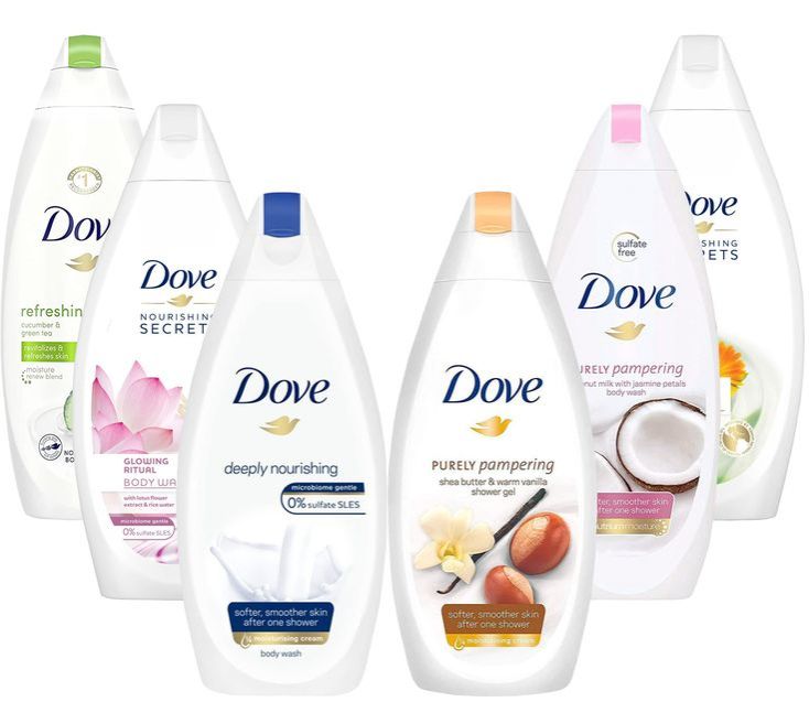 Dove Exfoliating Refreshing Shower Gel Scrub 500ml