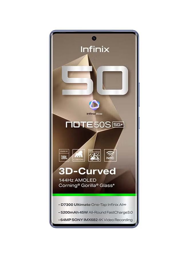 Infinix Note 50s 5G, 256GB 8GB RAM, Curved Screen 6.78 inches, 5500 mAh