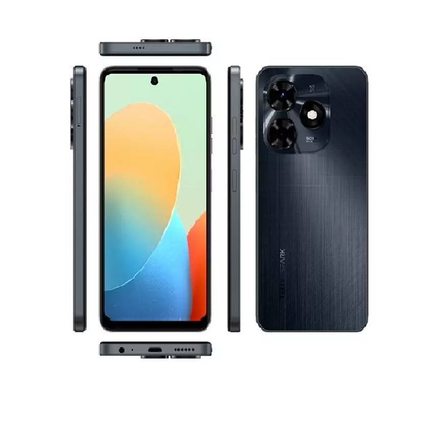 Tecno Spark 20C 4G, 256GB 4GB RAM, Screen 6.6 inches, Battery 5000 mAh, Color Gravity Black