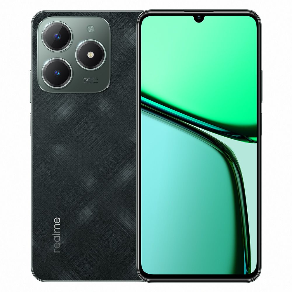 Realme C61 4G, 128GB 6GB RAM, Camera 8MP, Battery 5000 mAh, Color Dark Green