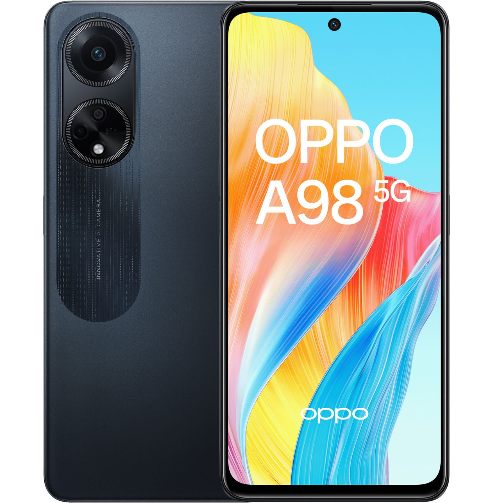 Oppo A98 5G, 256GB 8GB RAM, Camera 64MP, Battery 5000mAh, Color Cool Black