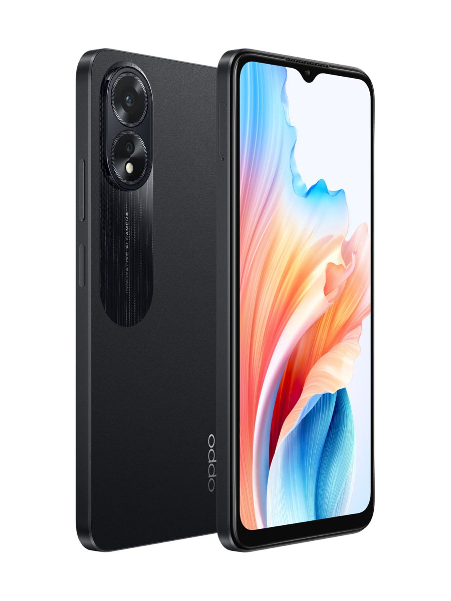 Oppo A38 4G, 128GB 6GB RAM, Camera 50 MP, Battery 5000mAh, Color Glowing Black