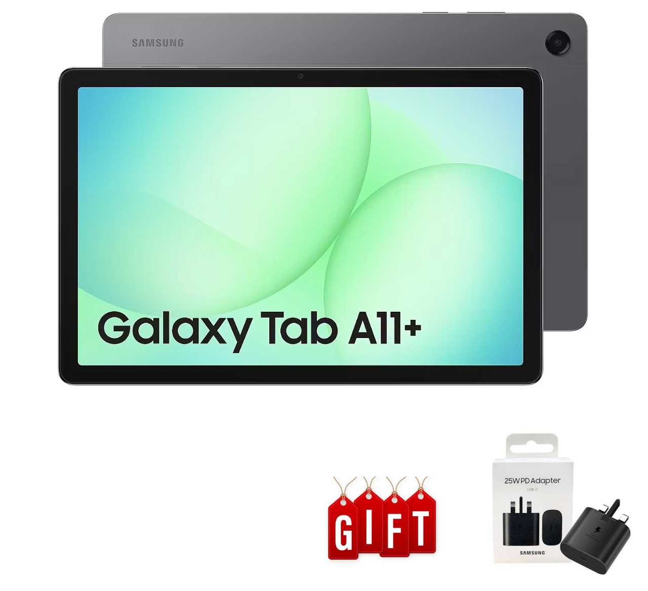 Samsung Galaxy TAB A11+ 5G, WIFI, 128 GB 6GB RAM, Screen 11 inch, Battery 7040 mAh, Color Gray, Tablet