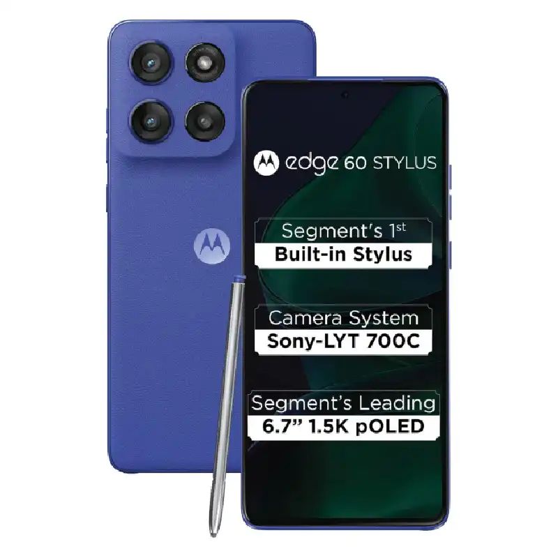 Motorola Edge 60 Stylus 5G, 256GB 8GB RAM, Camera 50MP, Battery 5000mAh, Color "Pantone: Surf the Web", Smartphone