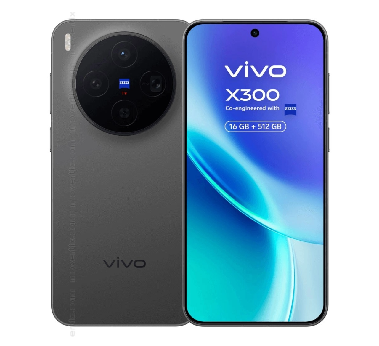 VIVO X300 Pro 5G, 512GB 16GB RAM, Camera 200MP, Battery 6510mAh, Color Black, Smartphone
