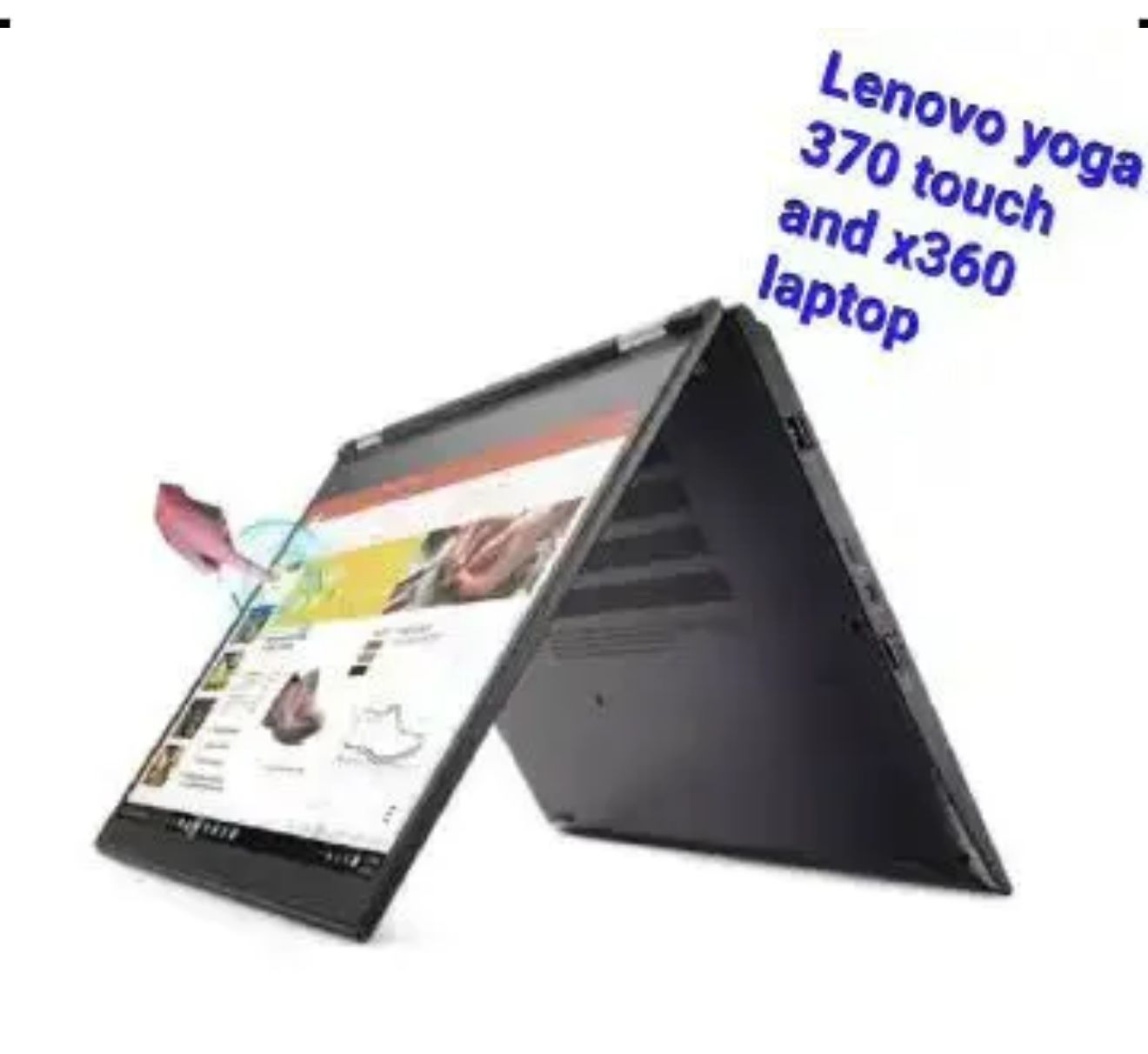 (FREE  BAG) LENOVO YOGA 370 |CORE I5| 8GB RAM | 256GB SSD| 7TH GENERATION| TOUCHSCREEN| X360| STYLUS PEN | BACKLIT KEYBOARD WINDOWS 11 PRO