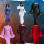 Elegant Bodycon Maxi Dress with Feather Cuff Sleeves – Formal Evening & Wedding Gown for Women
Step into elegance with this bodycon maxi dress featuring feather cuff sleeves.