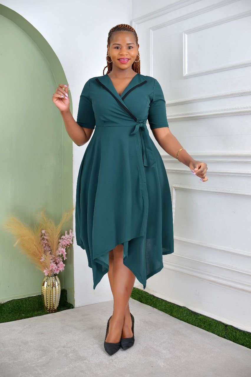 Luxury Women’s Free-Size Formal Dress | Timeless Office & Event Wear blends sophisticated style and everyday comfort for the modern professional woman.