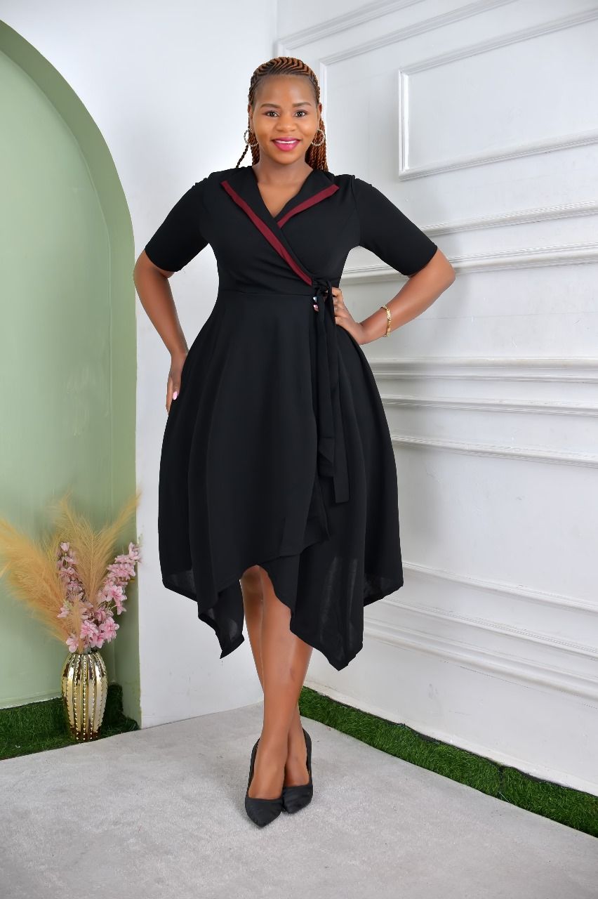 Luxury Women’s Free-Size Formal Dress | Timeless Office & Event Wear blends sophisticated style and everyday comfort for the modern professional woman.