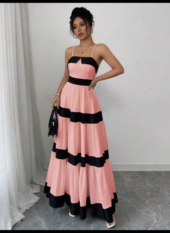 Luxury Long Summer Evening Dress – Trendy Graduation Prom Gown for Women | Fancy Modern Outfit for Parties & Special Occasions